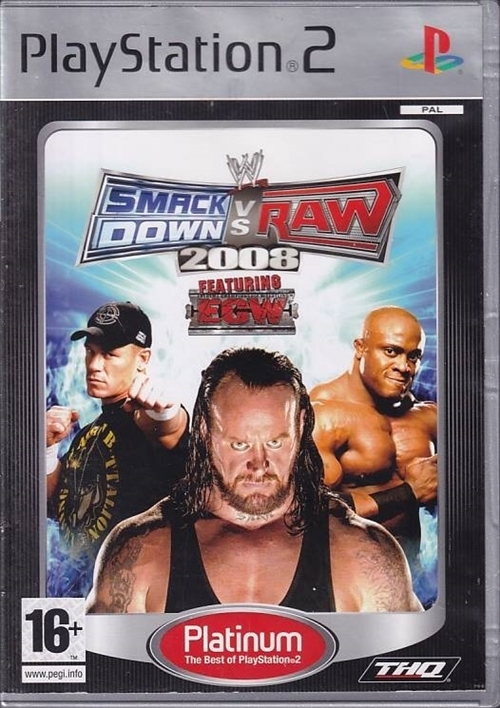 WWE SmackDown vs Raw 2008 Platinum - PS2 (B Grade) (Genbrug)